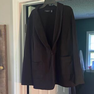Susan Graver Elegant Black Blazer